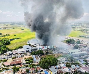 菲律宾布拉干知名五金连锁店突发大火