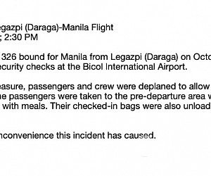 突发! 菲律宾旅客开"炸弹玩笑" 飞机跑道上中断起飞